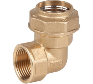 Racor “L” codo hembra con bridas