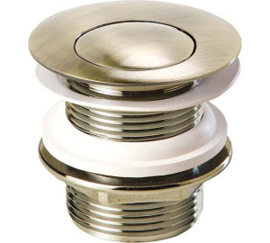 Válvula universal click para bañera 1 1/2" Bronce