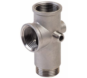 Racor 5 vías de acoplamiento bombas inox. Longitud 99 mm
