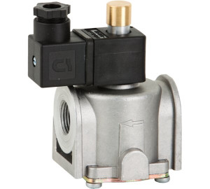 Electroválvula con rearme manual para gas N.A.