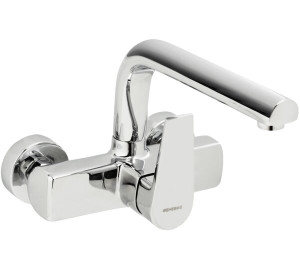 Grifo de cocina monomando mural Cromado Klip