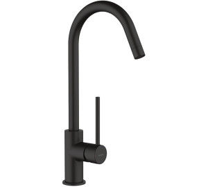 Grifo de cocina monomando cartucho 25 apertura en frío Negro Tau