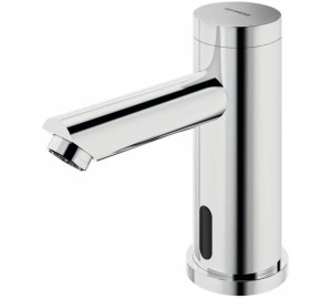 Grifo de lavabo un agua con sensor y bateria Cromado