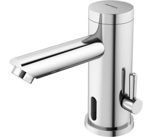 Grifo de lavabo mezclador con sensor y batería Cromado