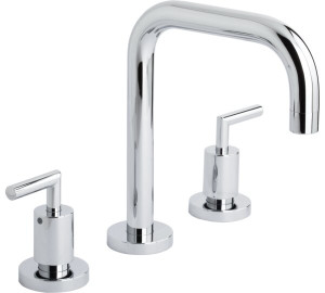 Batería de lavabo caño recto Cromado Ixo