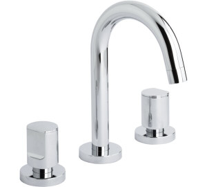 Batería de lavabo caño cisne Cromado Kalo