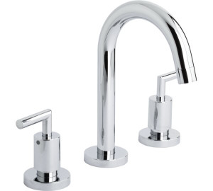 Batería de lavabo caño cisne Cromado Ixo