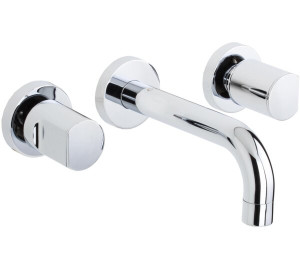 Grupo de lavabo empotrado caño 16 cm Cromado Kalo