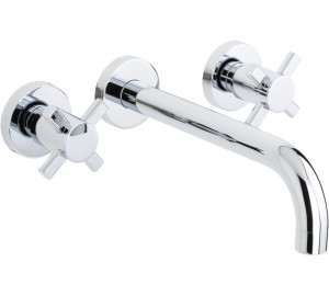 Grupo de lavabo empotrado caño 22 cm Cromado Kross
