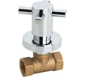Llave de paso 1/2" Cromado Kross