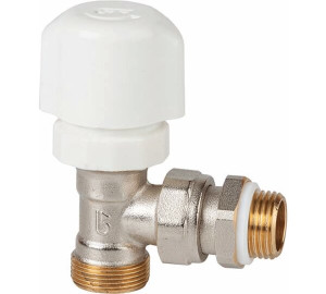 Valvula termostatizable escuadra para tubo de cobre, PEX y Multicapa con GE-System