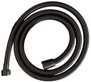 Flexo H 1/2" - H 1/2" 1,20m inoxidable negro