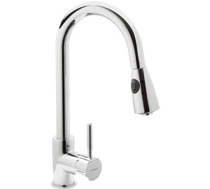 Grifo de cocina monomando ducha extraíble Cromado Tau