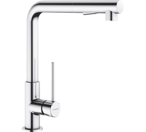 Grifo de cocina monomando con caño extraible Cromado