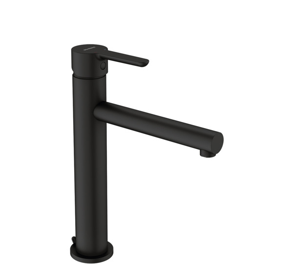 Monomando de lavabo medio alto Negro Oslo