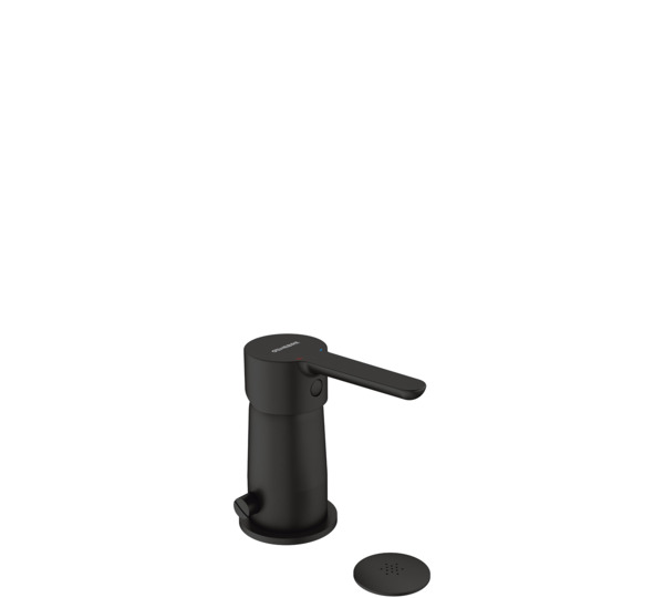 Monomando de bidé con transmisión Negro Oslo